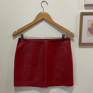 Wilfred Vibrant Red Mini Skirt